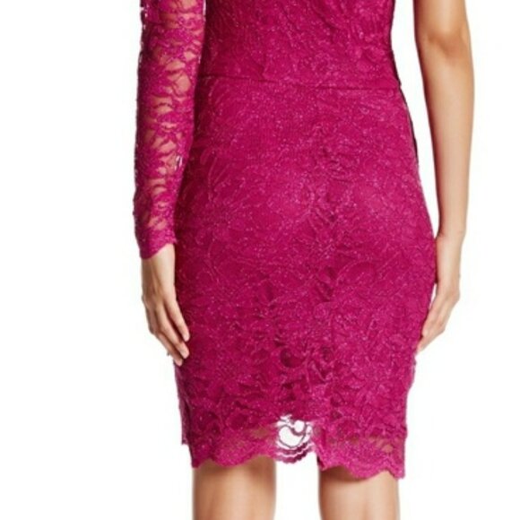 NWT City Triangles pink lace dress Junior Size 7 (E31) - Picture 5 of 5